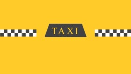 Желтая визитка для такси